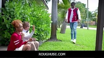 play Roughuse -freeuse negro adolescente hermanastra y hermanastro trío con chico blanco tutor de clase - lacey london , james cameron , nicky rebel