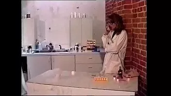 Play Darkhaired scientits caught her boyfriend in the act with his teammate in her lab and decided that's ok if they let her join them